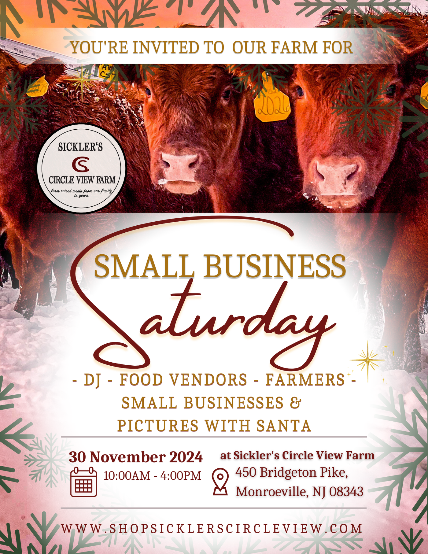 Small Business Saturday Event Vendor Table Reservation- Nov. 30th, 2024 10:00AM-4:00PM